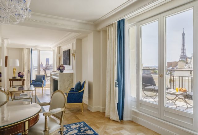 The Eiffel Parisian Suite - A collection of private apartments with a residential feel @ credit Four Seasons Hotel George V