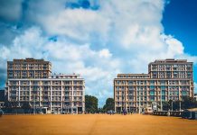 Au Havre, l’ex école de management va être transformée en logements, hôtel (Moxy)…