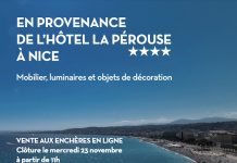 Rénovation de l’Hôtel La Pérouse, Nice | Vente aux enchères online au profit de la Fondation Lenval