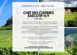Opportunité, Bretagne | Chef.fe Exécutif pour complexe hôtelier, H/F, Morbihan @ Opportunité Chef des Cuisines, BRetagne