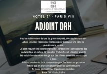 Opportunité, Paris | Adjoint.e DRH pour Hôtel 5* Adjoint Directeur des ressources Humaines Paris