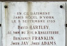 Transaction, Paris | Un lieu historique dans l’escarcelle du family office de Pierre Bontemps Plaque du Traité de Paris, 56 rue Jacob Paris @ credit Wikipedia Commons