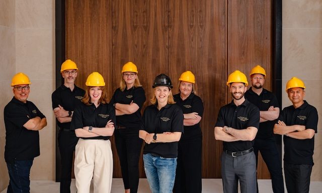 Pictured Left to Right: Executive Chef – Director of Rooms – Director of HR – Director of Finance – General Manager – Director of Revenue – Director of Sales & Marketing – Director of Food & Beverage - Director of Engineering @ credit Park Hyatt London River Thames