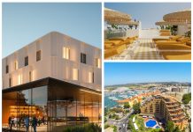 Ouvertures 2025 & 2026, Portugal | Trois nouveaux hôtels signés pour Hilton au Portugal De gauche à droite | DoubleTree by Hilton-Lisbon Airport • Santo Andre Beach Hotel Tapestry Collection by Hilton • Canopy by Hilton Vilamoura Marina