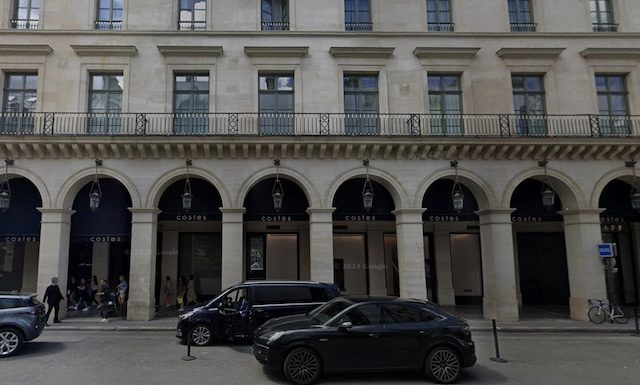Façade Hôtel Costes Paris @ credit Google Maps Mai 2024