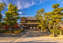 Ouverture 2026, Japon | Hyatt annonce l’hôtel NEI Nara, premier « The Unbound Collection » de l’Ouest du Japon Temple Horyu-ji à Nara, Japon