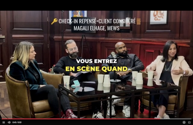 Extrait de « Check-In, l’émission » | Repenser l’enregistrement du client, Magali Elhage de Mews Magali Elhage de Mews le check-in repensé