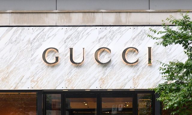 Gucci fashion company sign