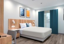 Ouverture 2026, Lourdes | Marriott signe avec Courbet Héritage pour ouvrir le premier Four Points Flex by Sheraton en France Photo concept chambre Four Points Flex by Sheraton