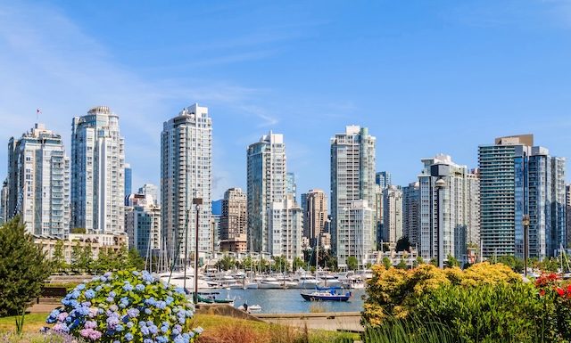 View on Downtown Vancouver from False Creek.