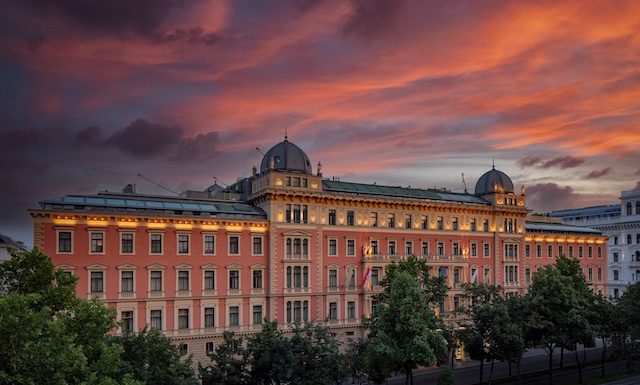 @ credit Anantara Palais Hansen Vienna Hotel_Exterior Sunset