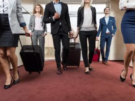 Business People In Hotel Lobby
