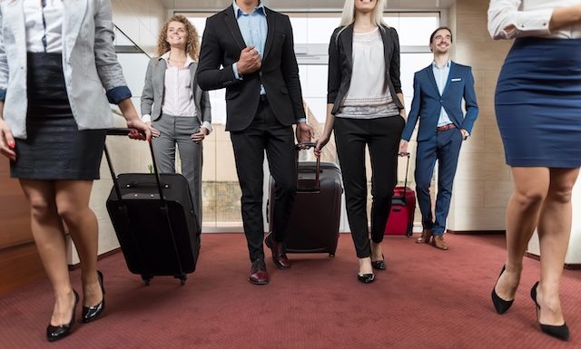 Business People In Hotel Lobby