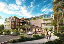 Big deal, Bahamas | Pour 120 M$, Concord Wilshire Capital acquiert le Grand Lucayan Resort et lance une vaste rénovation pour…. 827 M$! Resort Entry Rendering