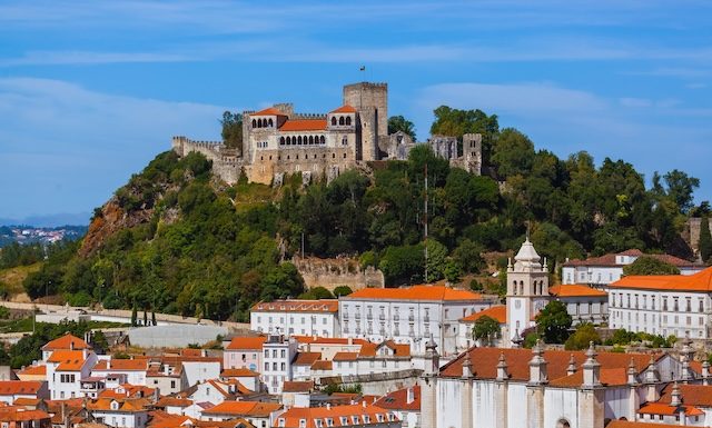 Castle in Leiria - Portugal - architecture background