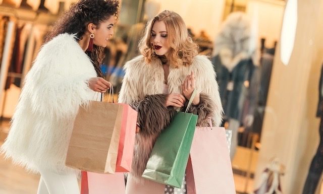 Luxury shooping in mall @ credit Depositphotos
