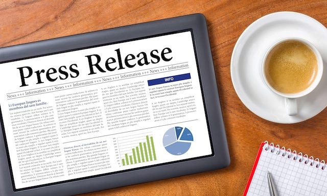 Tablet on a desk - Press Release