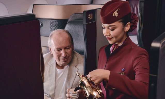 Hans Zimmer à bord @ credit Qatar Airways