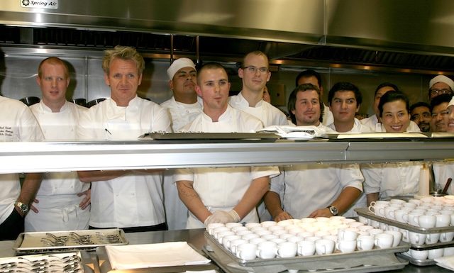 Gordon Ramsay and his staff prepare for the opening of the resturant 