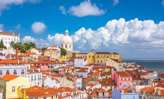 Lisbon, Portugal old city skyline