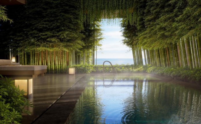 Aman Singapore - Spa House Pool, Render