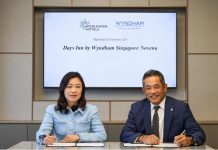 Conversion août 2026, Singapour | Wyndham et Worldwide Hotels renforcent leur partenariat avec le futur Days Inn by Wyndham Singapore Novena Cérémonie de signature à SIngapour, Days Inn by Wyndham Singapore Novena @ credit yndham Hotels & Resorts et Worldwide Hotels