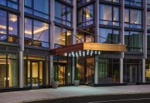Hilton inaugure The George at Columbia à Harlem : un hommage au style et à l’héritage culturel du nord de Manhattan The George at Columbia Tapestry Collection by Hilton Exterior @ credit Hilton