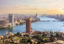 Égypte | Horizon Egypt et NUCA signent un accord foncier de 881 M$ pour un projet hôtelier à New Cairo Cairo downtown view at sunset, Egypt @ credit Depositphotos.com