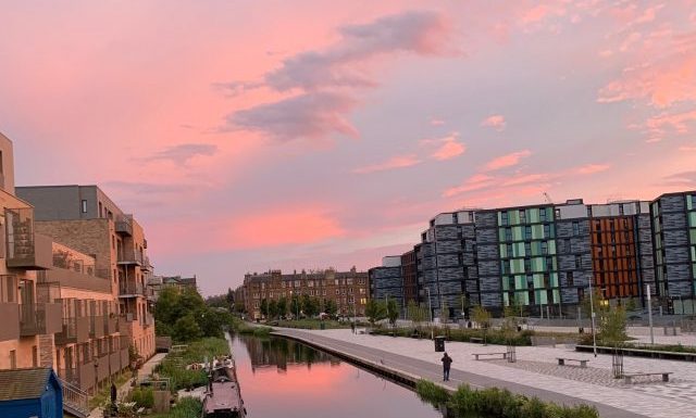 Fountainbridge and Union Canal @ credit By Melissa Highton - Own work,WikipediaCommons
