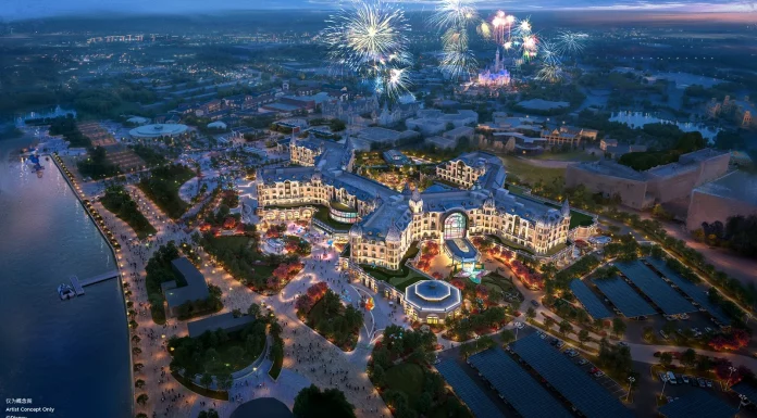 Rendering of Shanghai Disney Resort's fourth themed hotel