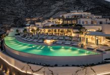 Ouverture 2026, Grèce | LXR Hotels & Resorts fait ses débuts en Grèce avec Sandblu Santorini @ credit Sandblu Santorini LXR Hotels Resorts Pool View