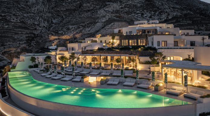 @ credit Sandblu Santorini LXR Hotels Resorts Pool View