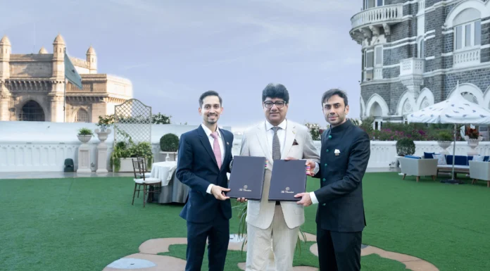 Puneet Chhatwal entouré des fondateurs de Brij @ credit IHCL