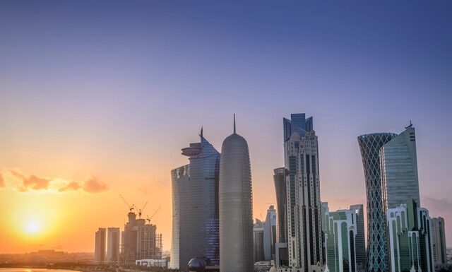 Doha at sunset