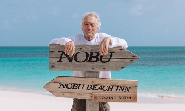 NOBU HOSPITALITY- Robert De Niro at Nobu Beach Inn--Barbuda