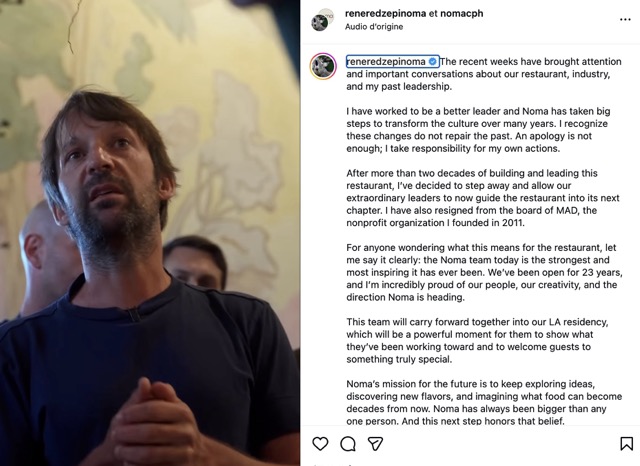 @ credit René Redzepi, compte instagram reneredzepinoma
