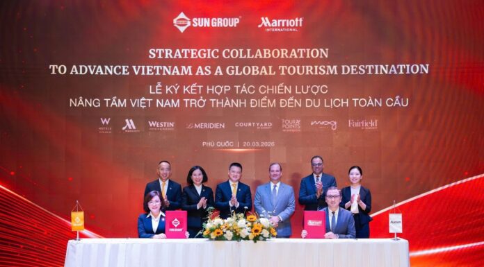 Sun Group and Marriott International sign a strategic partnership to elevate Vietnam into a global tourism destination @ credit Sun Group