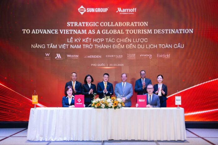Sun Group and Marriott International sign a strategic partnership to elevate Vietnam into a global tourism destination @ credit Sun Group