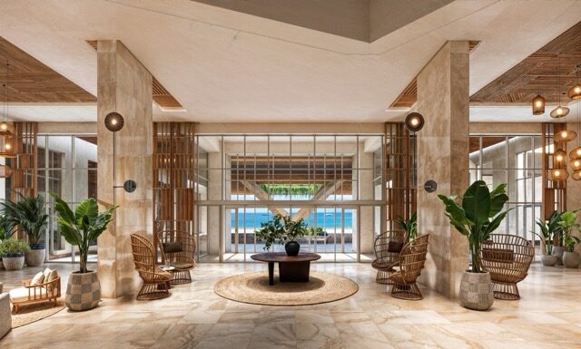 Four Points by Sheraton São Vicente Resort - Lobby with Ocean View @ credit Marriott International