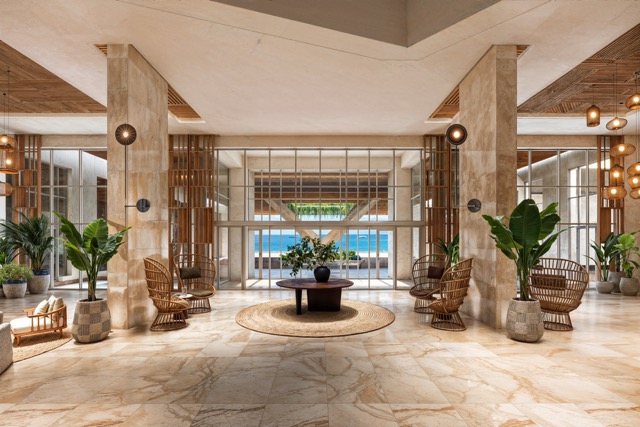 Four Points by Sheraton São Vicente Resort - Lobby with Ocean View @ credit Marriott International