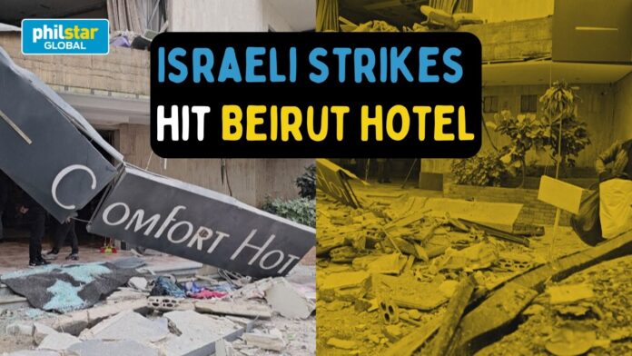 Liban | Un hôtel touché à Beyrouth lors de frappes israéliennes sur la capitale libanaise Liban | Un hôtel touché à Beyrouth lors de frappes israéliennes sur la capitale libanaise