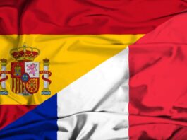 France – Espagne | Les managers espagnols à la conquête de l’hôtellerie mondiale Waving flag of France and Spain