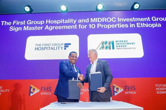 The First Group Hospitality and MIDROC Investment Group Sign Master Agreement for 10 Properties in Ethiopia.