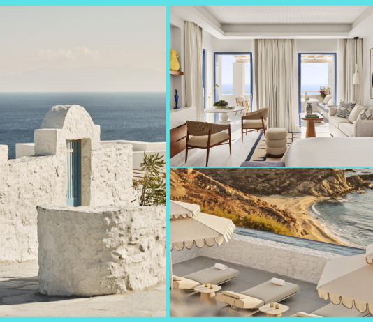 Grèce | Four Seasons Hotel Mykonos ouvrira ses portes en juin 2026 sur la côte sud de Mykonos @ credit Four Seasons Hotel Mykonos