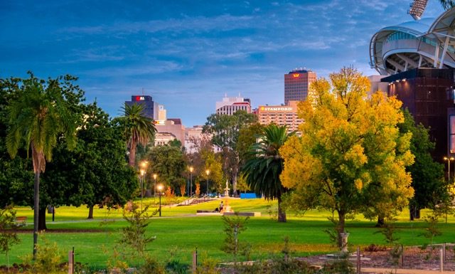 Adelaide city skyline