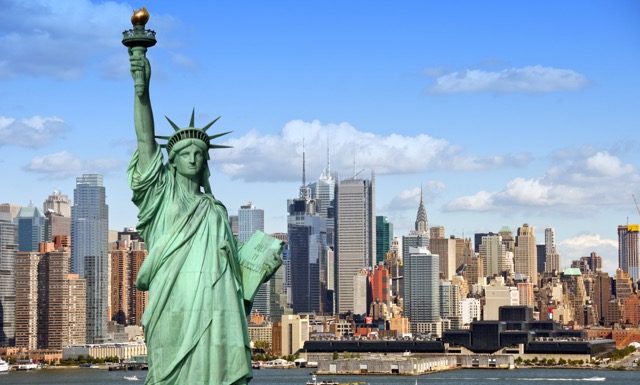 new york cityscape, tourism concept photograph