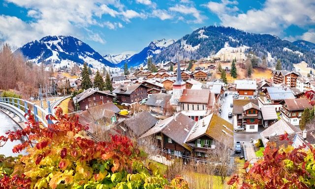 Vue sur les toits de Gstaad @Depositphotos.com