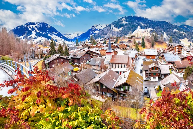 Vue sur les toits de Gstaad @Depositphotos.com