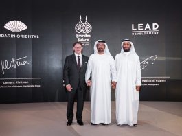EAU, 2029 | Mandarin Oriental annonce les Emirates Palace, Mandarin Oriental Mansions à Abu Dhabi signing-ceremony@credit Mandarin Oriental