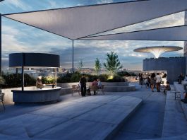 S2 2027 Résidentiel, Allemagne | Covivio dévoile 030BLN, une tour mixte de 130 mètres à Berlin Alexanderplatz terrace @ credit Covivio